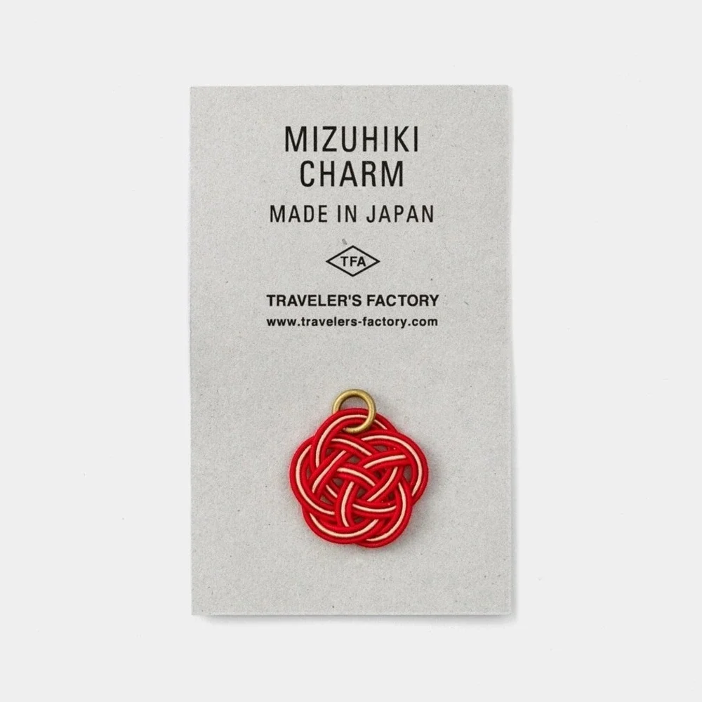Traveler's Factory Mizuhiki Charm Red JAPAN Traveler's Notebook NEW